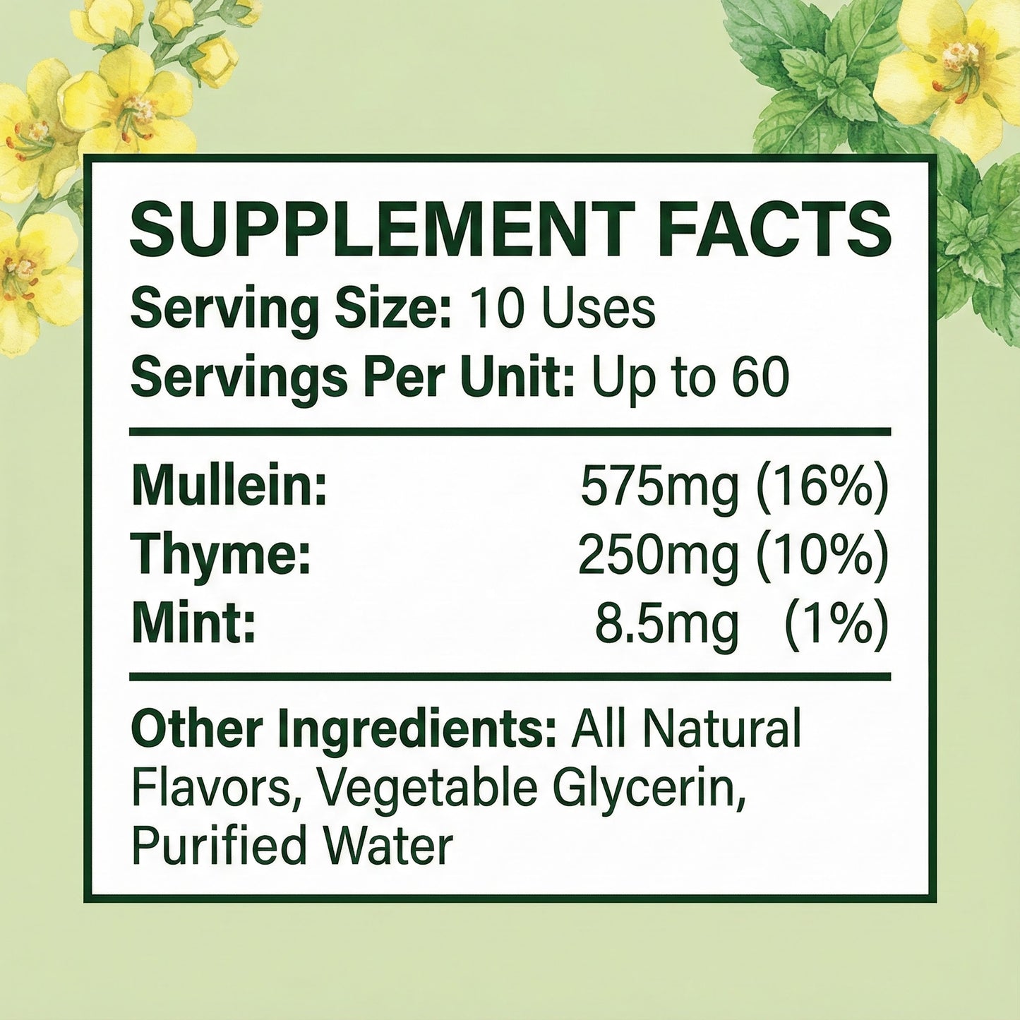 Herbal Diffuser Lung Cleanse Detox Stick